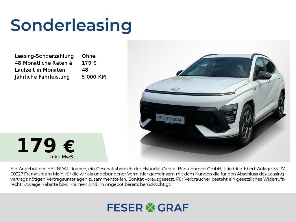 Hyundai Kona N-LINE NAVI LED SHZ LHZ ASSIS-PAKET KAMERA Leasing