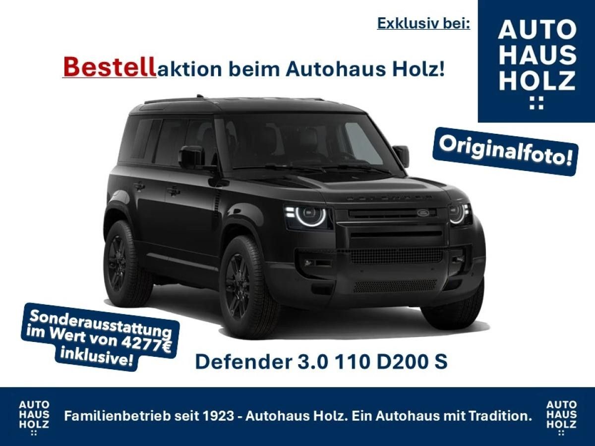 Land Rover Defender FACELIFT NEUWAGENAKTION 110er! 19ZOLL SCHWARZ - SCHWARZ PAKET - 360 KAMERA - SHZ - RESERVESPERR- FAH Leasing
