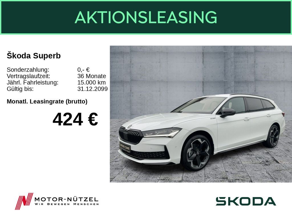 Skoda Superb Combi Sportline 2.0 TDI DSG+ STDHZG + AHK Leasing