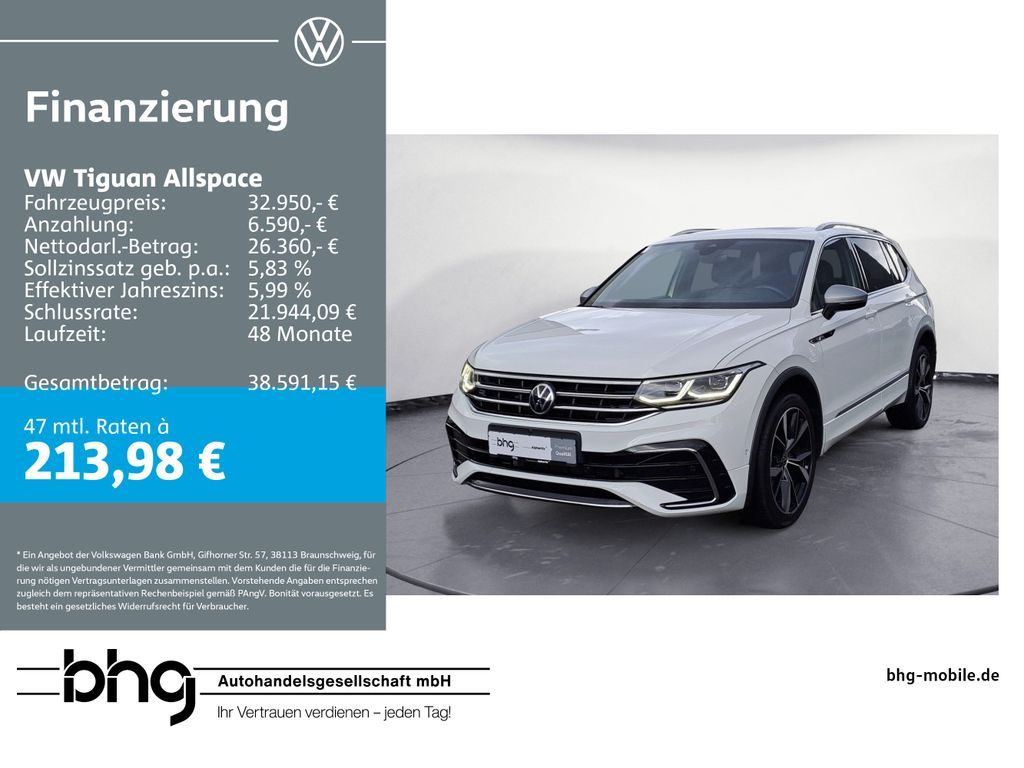 Volkswagen Tiguan Allspace 2.0 TSI OPF 4Motion DSG R-Line Leasing