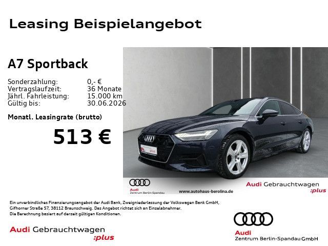Audi A7 Sportback 45 TDI qu. S tronic *PANO*HuD*AHK* Leasing