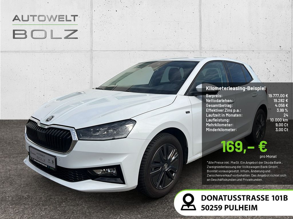 Skoda Fabia 1.0 TSI Tour KLIMA PDC SHZ KAMERA LED NAVI Leasing