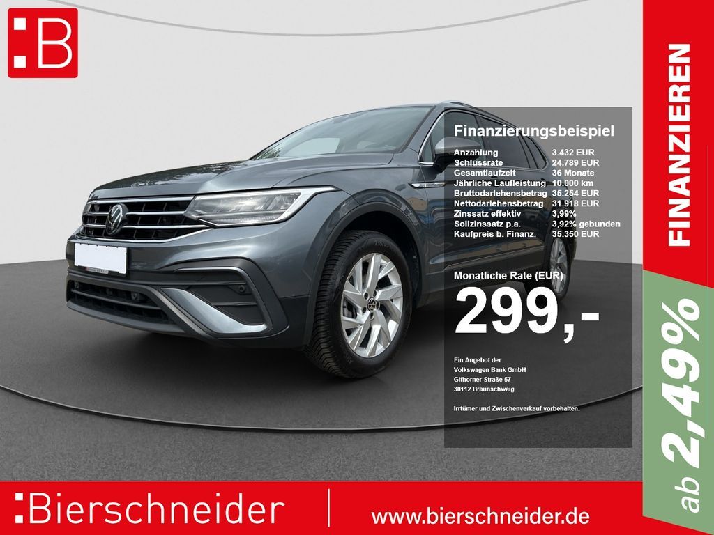 Volkswagen Tiguan Allspace 2.0 TDI DSG Life AHK KAMERA LED Leasing