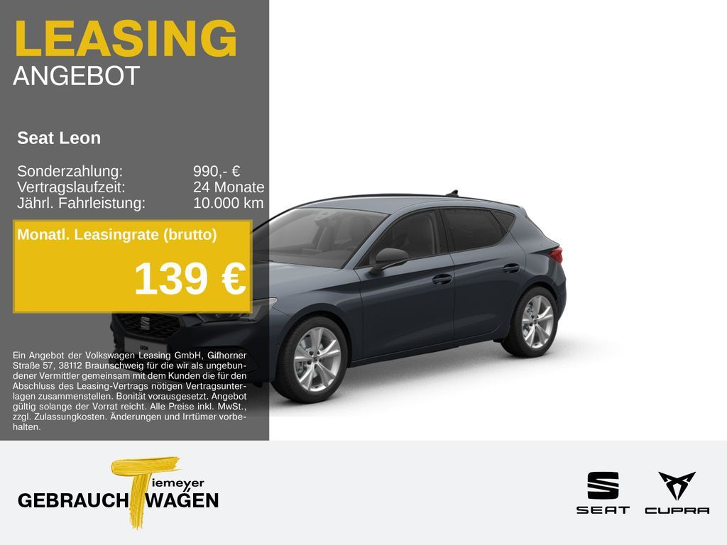 Seat Leon 1.5 TSI FR SIDE-ASSIST NAVI+ KAMERA Leasing