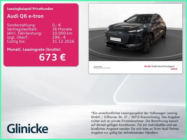 Audi Q6 e-tron Luft AHK LED LM 21" Navi 360° ACC B&O