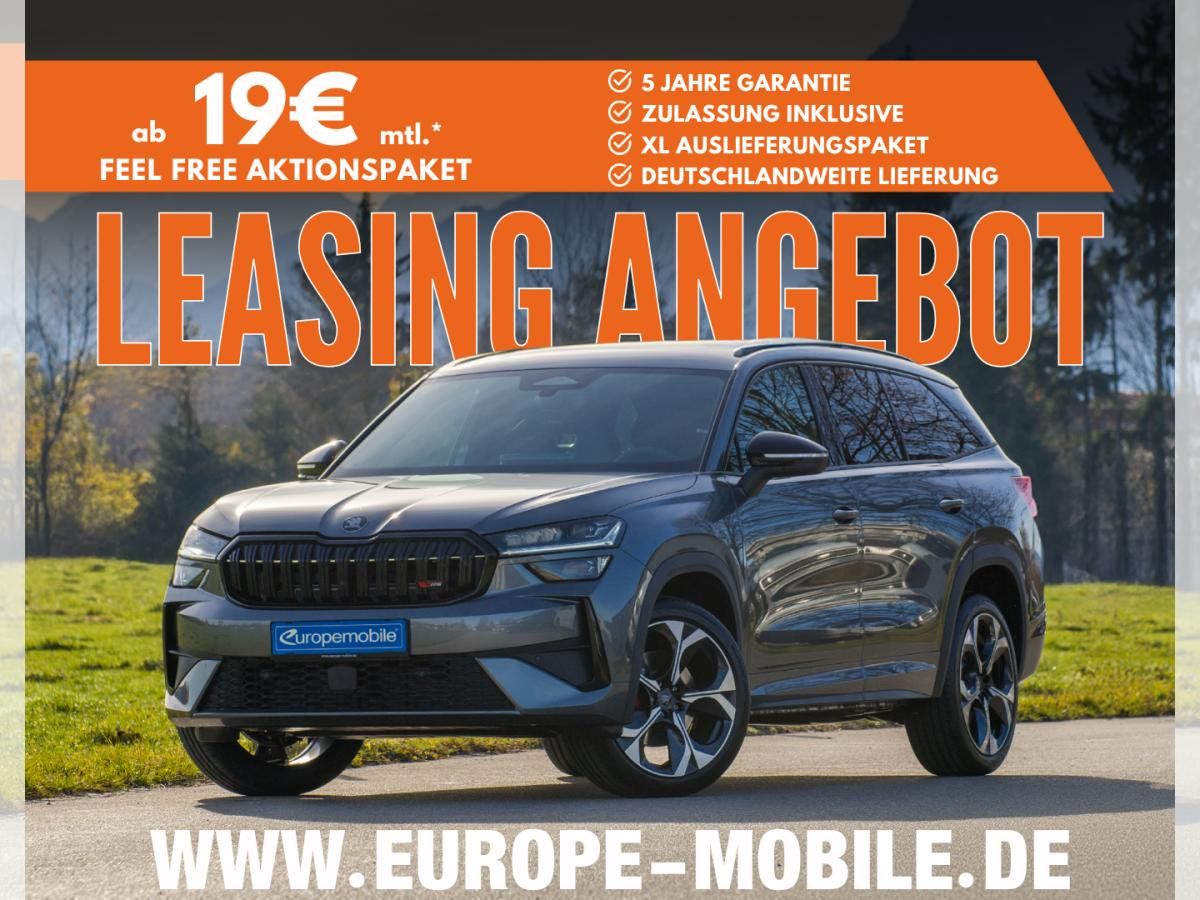 Skoda Kodiaq RS 2.0 TSI 195kW 4x4 DSG (UVP 66.679€/SOFORT) 7-SITZE/PANO/MATRIX/TRAILER/WINTER/360/5J.GARANTIE/CA Leasing