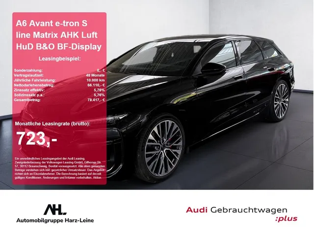 Audi A6 Avant e-tron S line Matrix AHK Luft HuD B&O B