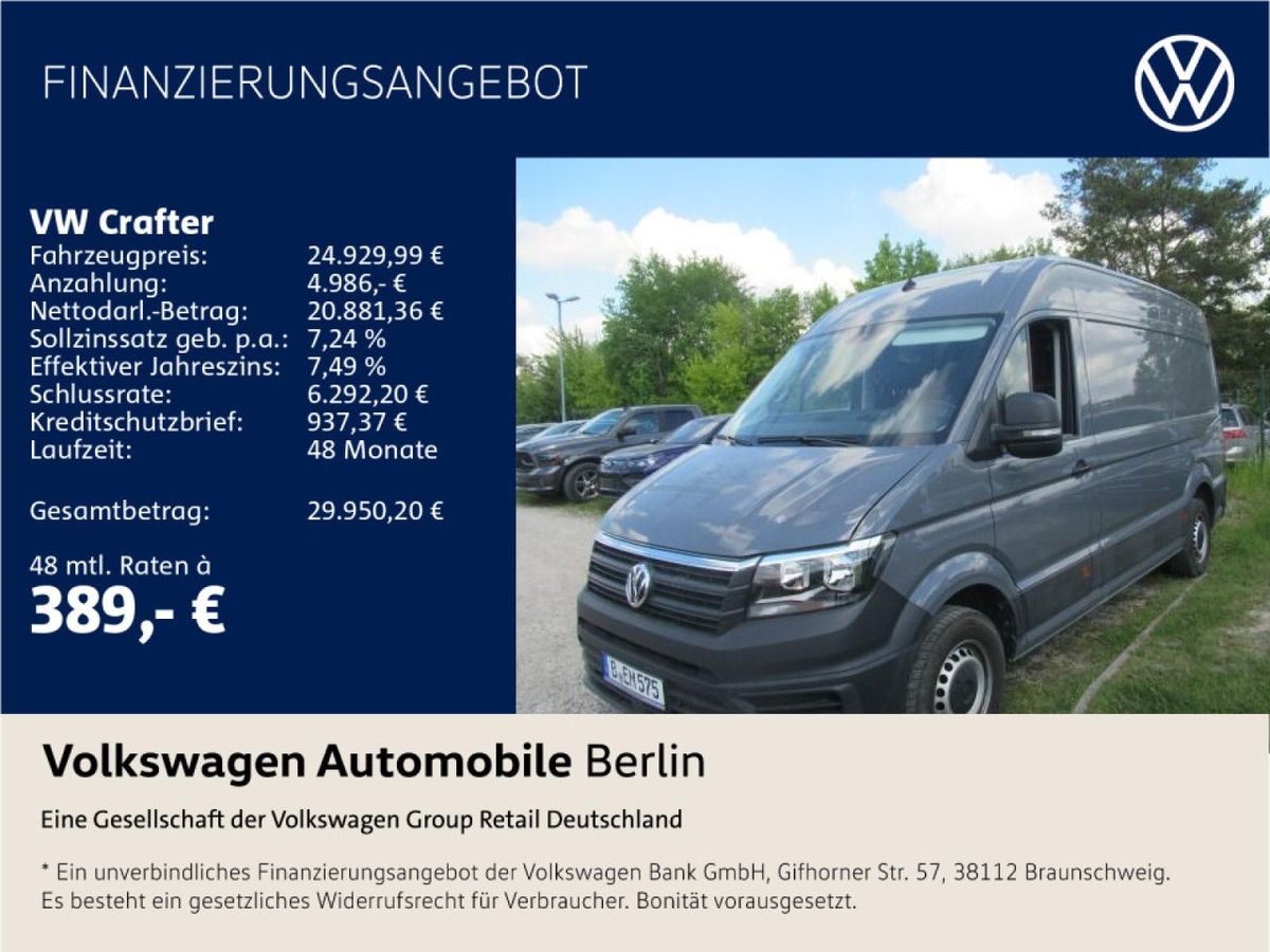 Volkswagen Crafter 30 2.0 TDI L2H2 FWD Klima Navi PDC Leasing