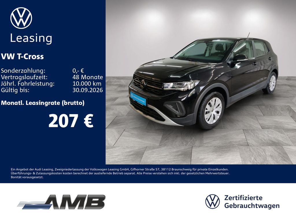 Volkswagen T-Cross 1.0 TSI LED/digi.C/Sitzhzg/bis08.2030Gar Leasing