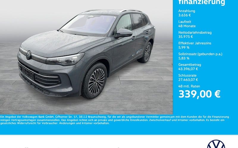 Volkswagen Tiguan 1.5 EHybrid 110kW DSG Life 5dr Kauf
