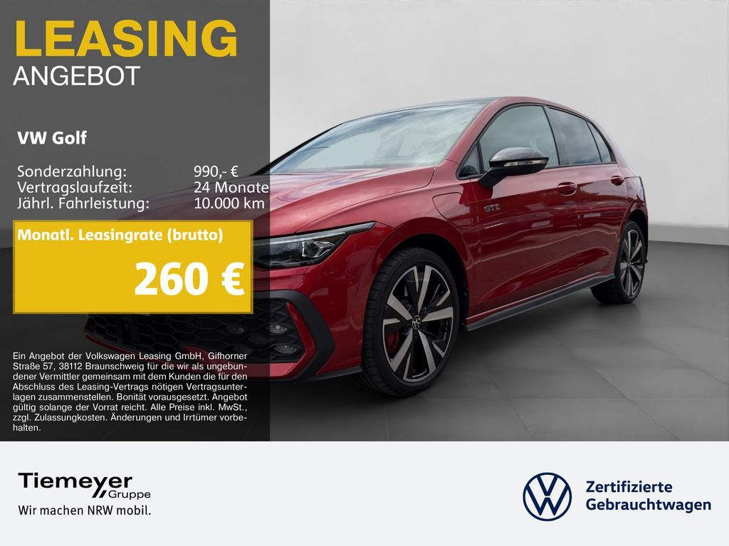 Volkswagen Golf GTE LEDER DCC AHK 360° HuD Leasing