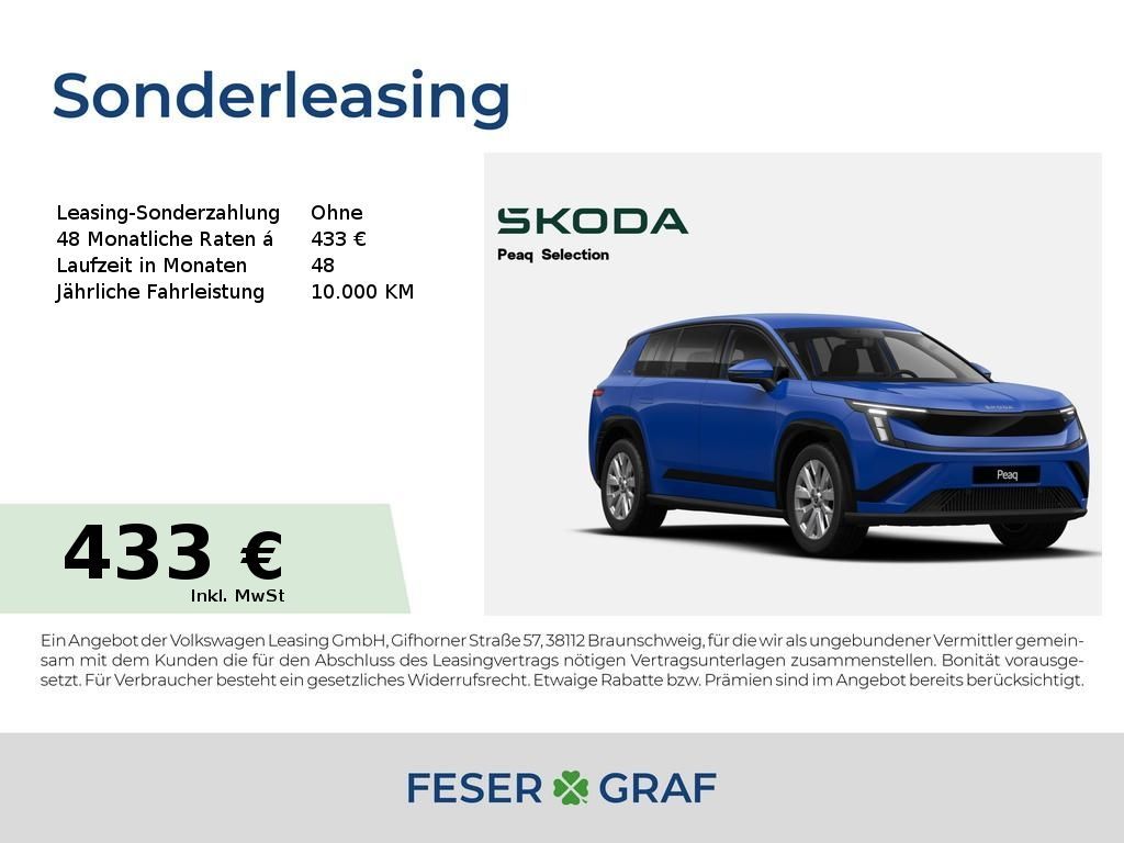 Skoda Peaq Selection 60 *NAVI*ACC*Kamera* Leasing