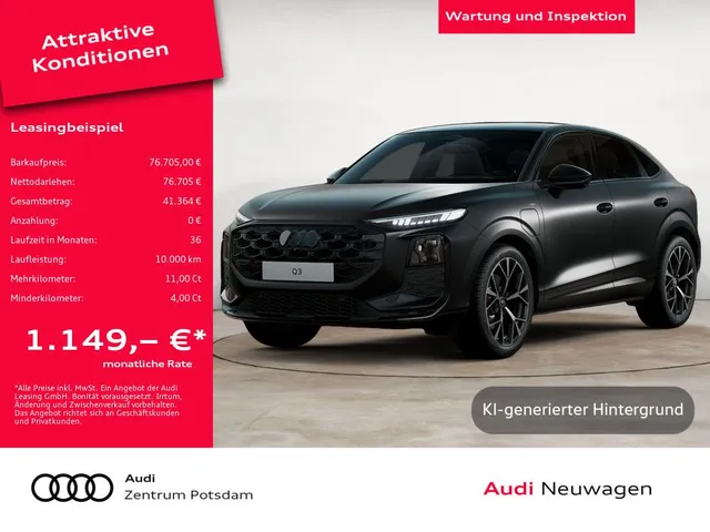 Audi Q3 Sportback e-hybrid LED PANO ACC NAVI HUD