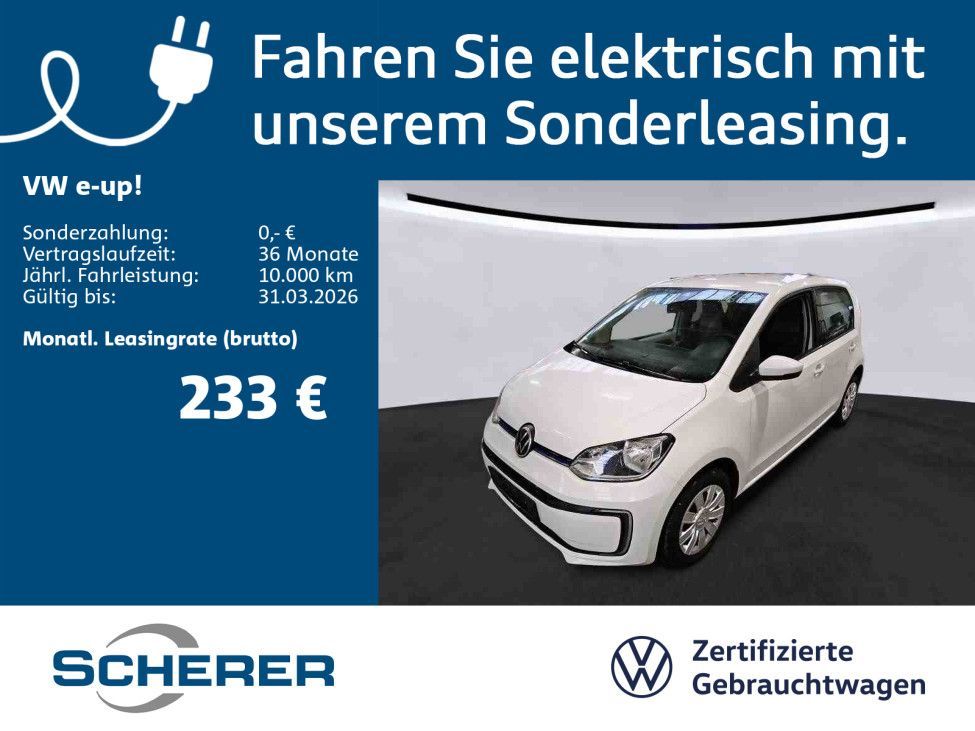 Volkswagen e-up! move 4-TÜRER, CCS, KLIMA, DAB+, MAPS+MORE Leasing