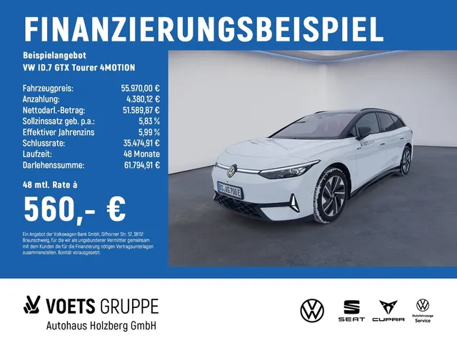 Volkswagen ID.7 GTX Tourer 4MOTION PANO+HeadUp+AHK
