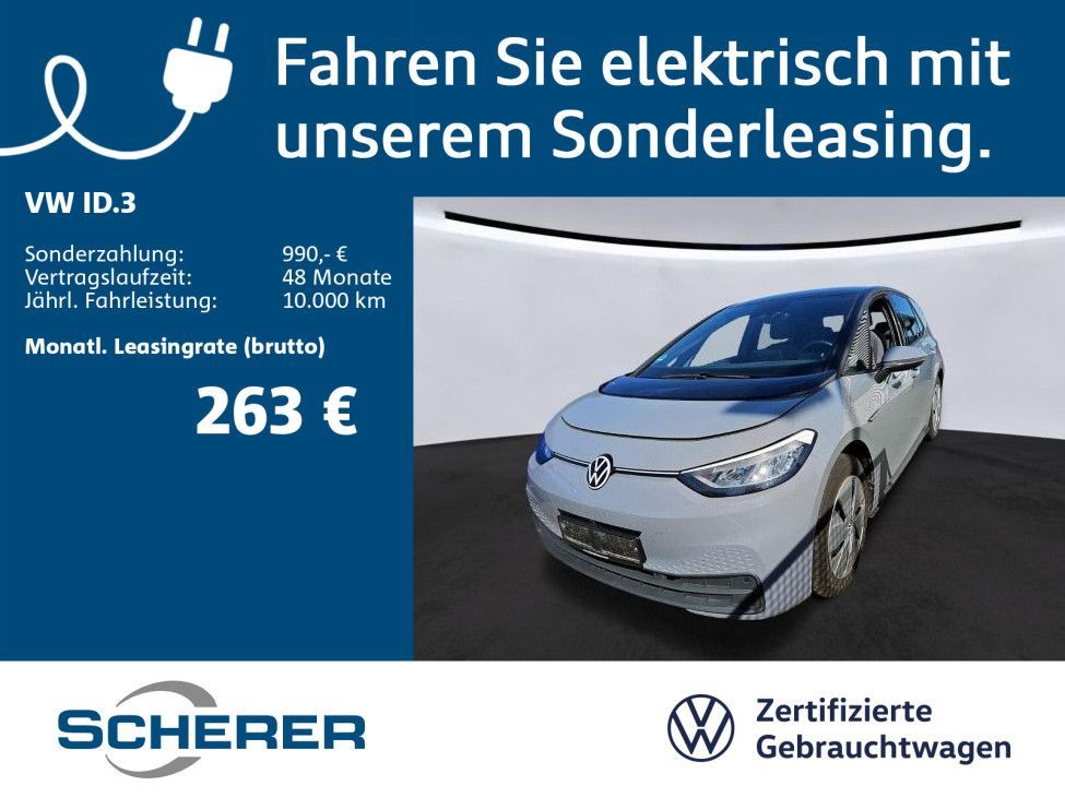 Volkswagen ID.3 Pro 58 kWh NAVI*AREAVIEW*DWA uvm... Leasing