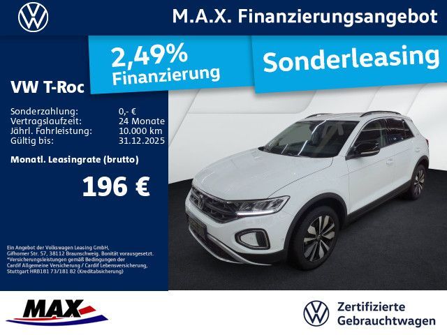 Volkswagen T-Roc 1.0 TSI GOAL LED+NAV+ACC+PDC+ALU+APP+SITZH Leasing