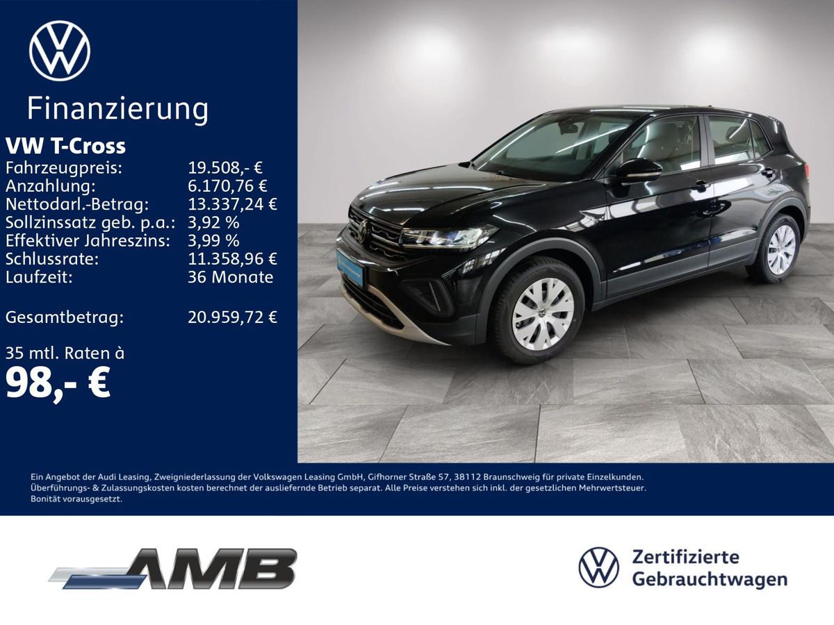 Volkswagen T-Cross 1.0 TSI LED/digi.C/Sitzhzg/bis08.2030Garantie Leasing
