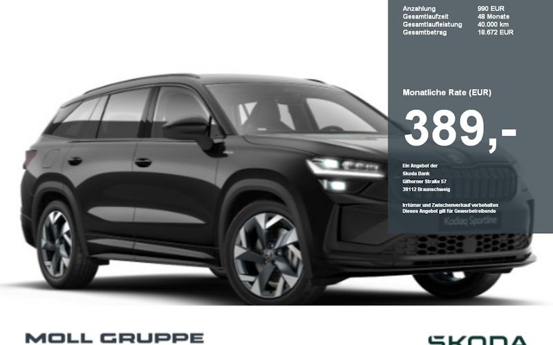 Skoda Kodiaq-sportline 2.0 TSI 150 KW DSG 4x4 Sportline 5dr Auto kaufen