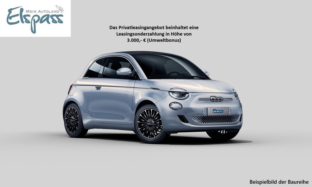 Fiat 500e Cabrio La Prima große Batterie (42 kWh) LED Leasing