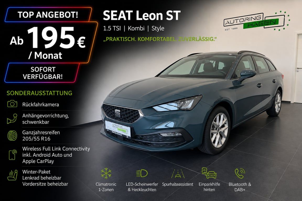 Seat Leon Seat Leon Sportstourer 1.5 TSI Style Kombi Leasing