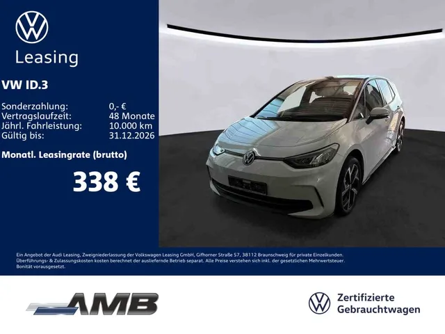 Volkswagen ID.3 Move 62kWh/LED/Travel/Navi/Sitzhzg/RFKamera