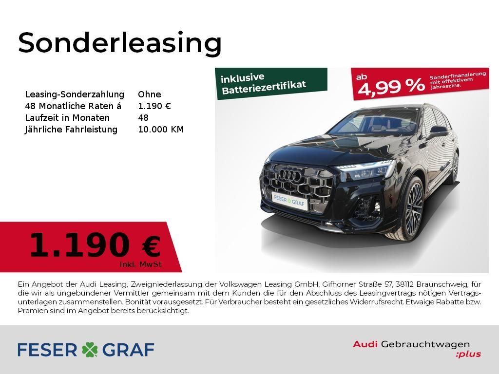 Audi Q7 SUV S line 60 TFSI e Pano Matrix Leasing