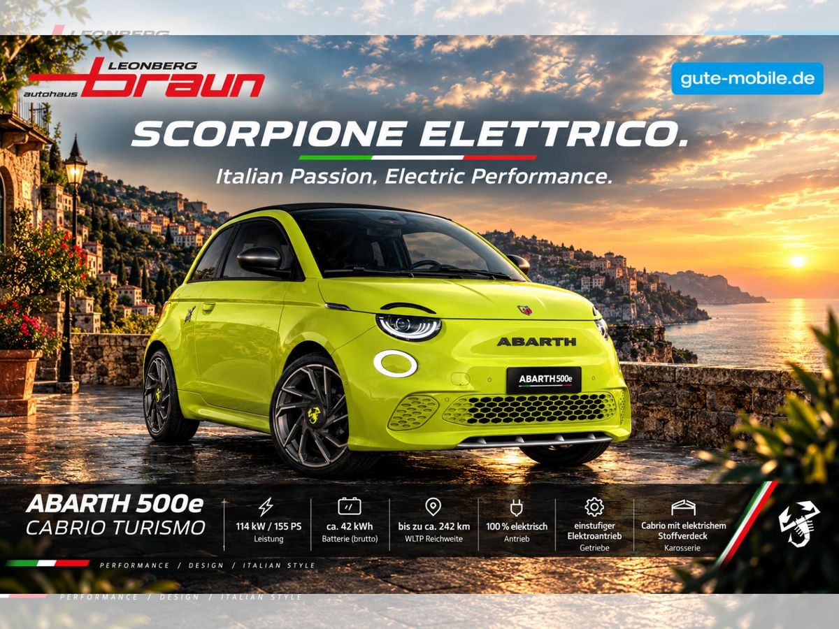 Abarth 500 Elektro Cabrio Turismo 