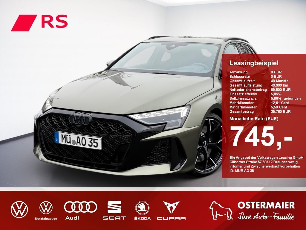 Audi RS3 Sportback 400PS.S tronic.MMI.MATRIX.SPORTSIT Leasing