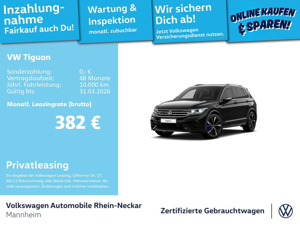 Volkswagen Tiguan 2.0 TSI R DSG 4Motion Navi AHK Kamera uvm Leasing