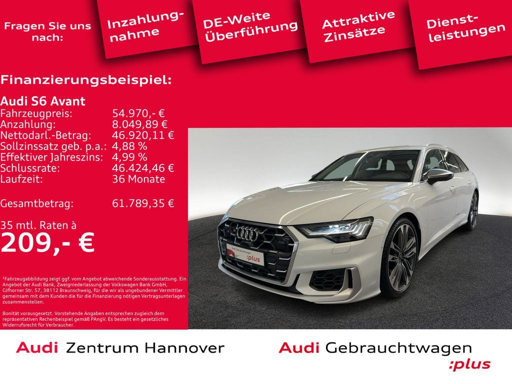 Audi S6 Avant 55 TDI quattro HD Matrix AHK Memory Nav Leasing