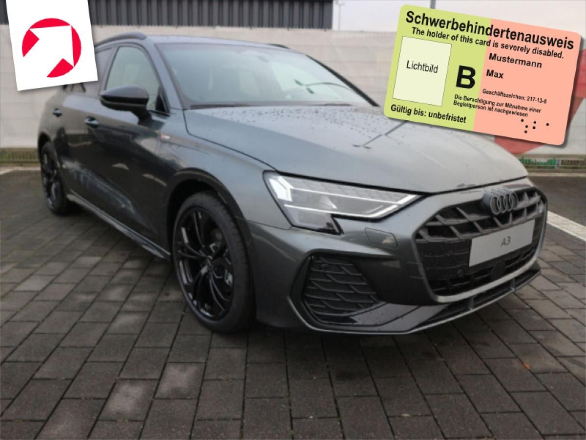 Audi A3 Sportback S line TFSI S tronic*MENSCHEN MIT EINER BEHINDERUNG*AHK*MATRIX*ACC Leasing