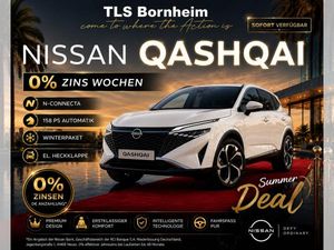 Nissan Qashqai N-CONNECTA *Gewerbekracher* weiß 158 PS Autom. 360 Grad el. Heckklappe