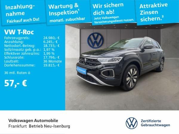 Volkswagen T-Roc 1.0 TSI Goal Navi Standheizung AHK LED Leasing