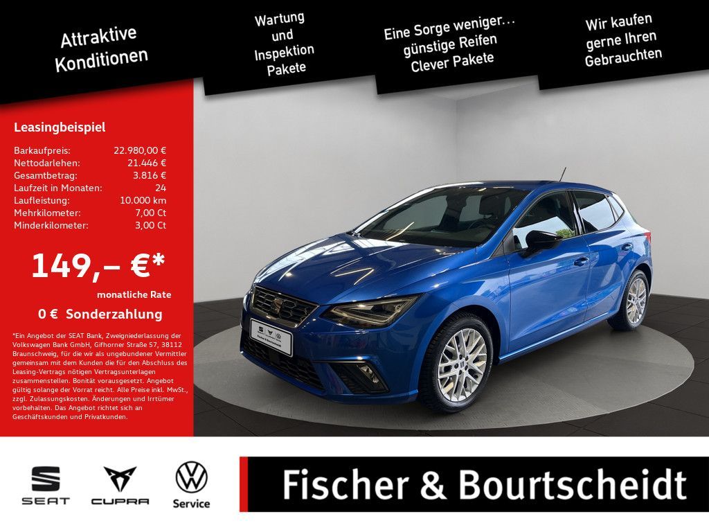 Seat Ibiza 1.5 TSI FR SHZ KAMERA NAVI ACC FACEL. LED Leasing