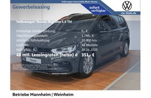 VW Touran Highline 1.5 TSI OPF DSG AHK 7 Sitze R Line - Leasing