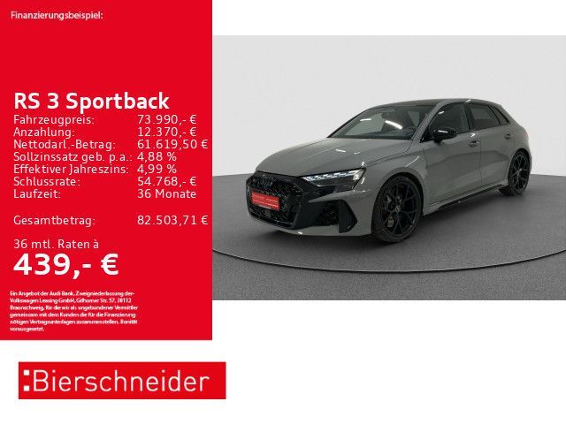 Audi RS3 Sportback 19 V-MAX MATRIX-LED PANO SCHALE 5J Leasing