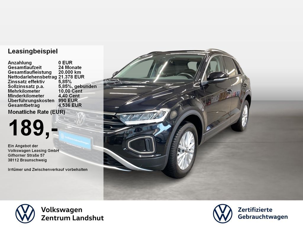 Volkswagen T-Roc Life 1.0 TSI 2xKlima KlimaA LED LM Navi Leasing