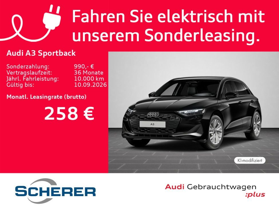 Audi A3 Sportback TFSI e Advanced TFSI e 150 kW S tro Leasing