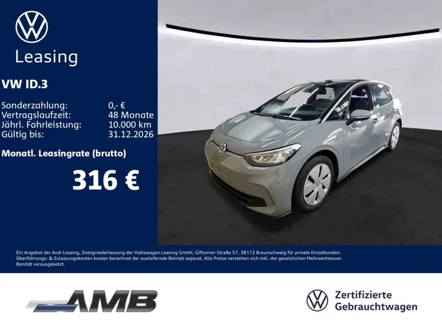 Volkswagen ID.3 Pro 62kWh/LED/CCS/e-Sound/App-Connect