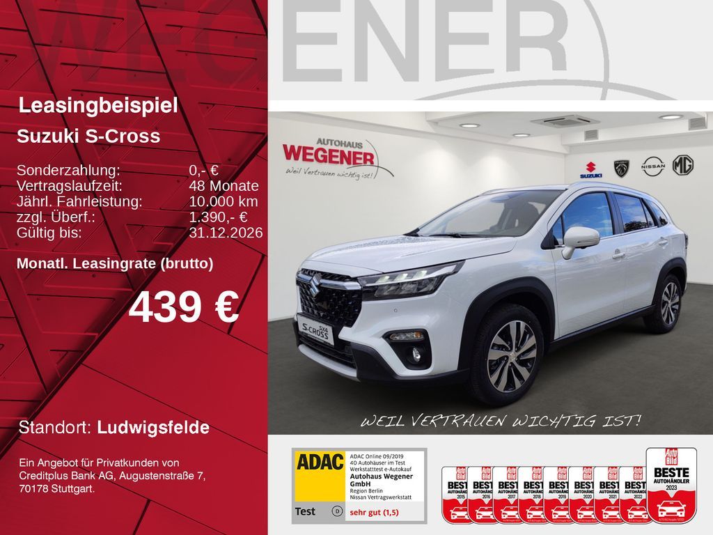 Suzuki S-CROSS 1,4 COMFORT+ ALLGRIP Autom. LED+PANO+ACC Leasing