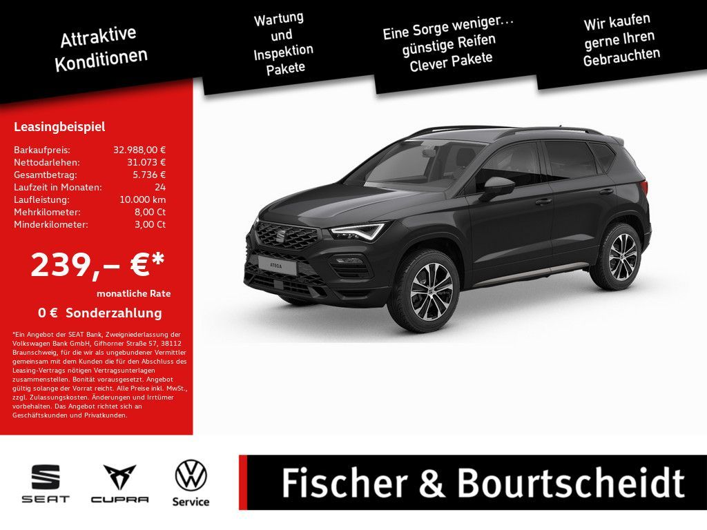 Seat Ateca 2.0 TDI FR KAMERA NAVI AHK ACC FACEL. LED Leasing