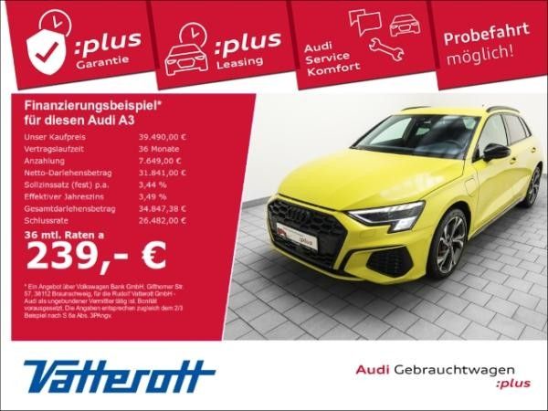 Audi A3 Sportback 45 TFSIe S line HUD AHK Navi Matrix Leasing