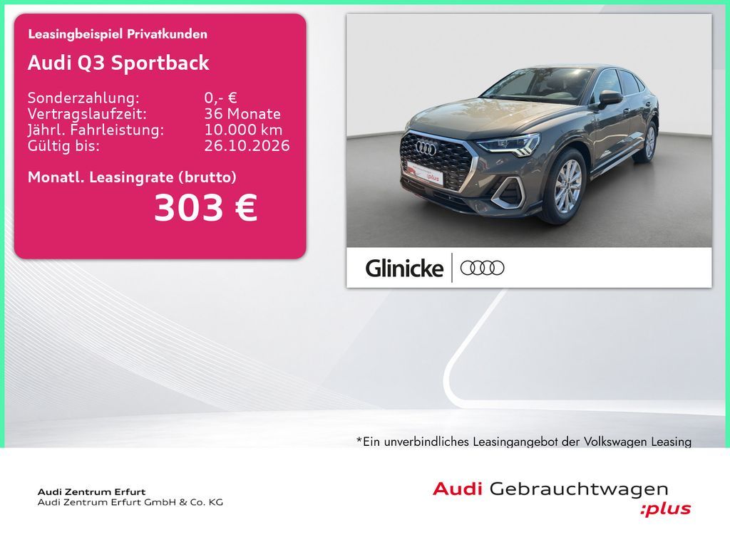 Audi Q3 Sportback S-line 35 TFSI S-tronic Navi AHK LE Leasing