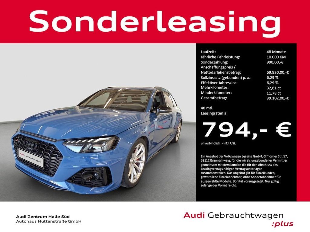 Audi RS4 Avant qu MATRIX PANO B&O RS-AGA AHK Leasing
