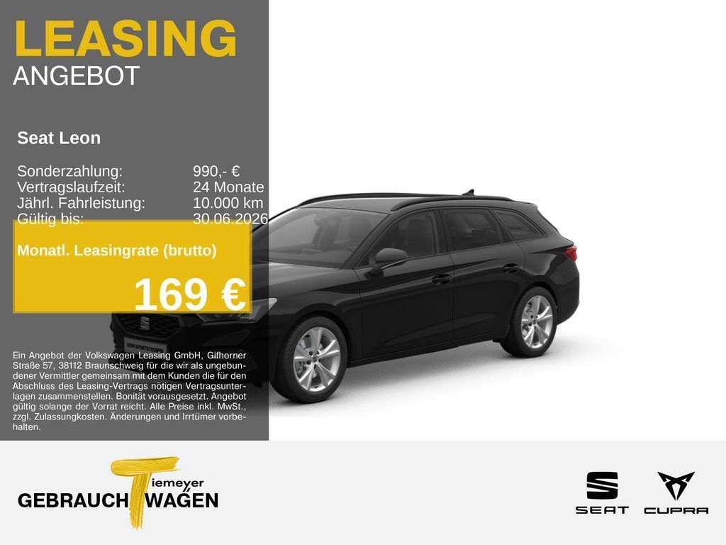 Seat Leon Sportstourer 1.5 eTSI DSG FR SIDE-ASSIST NA Leasing