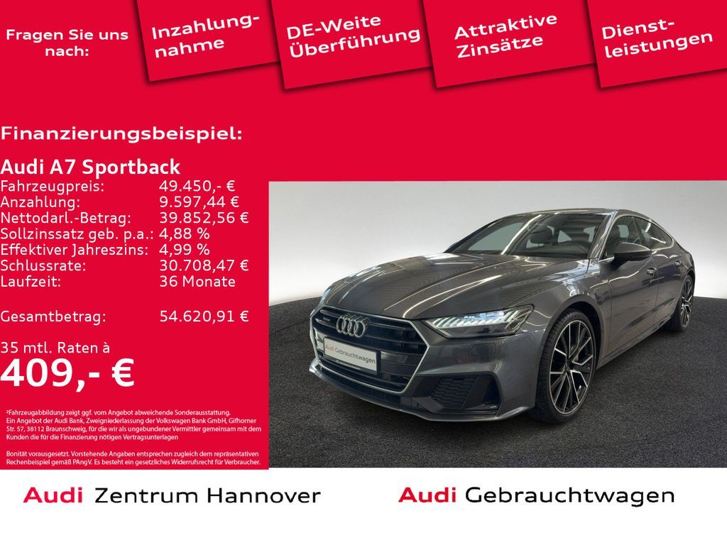 Audi A7 Sportback 55 TFSI quattro HD Matrix AHK Memor Leasing