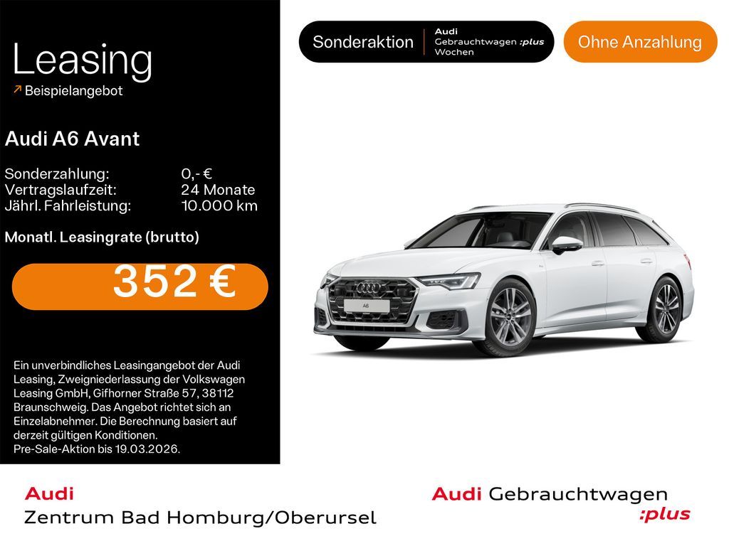Audi A6 Avant Design 40 TDI S line*Navi*Matrix*Alu*AH Leasing