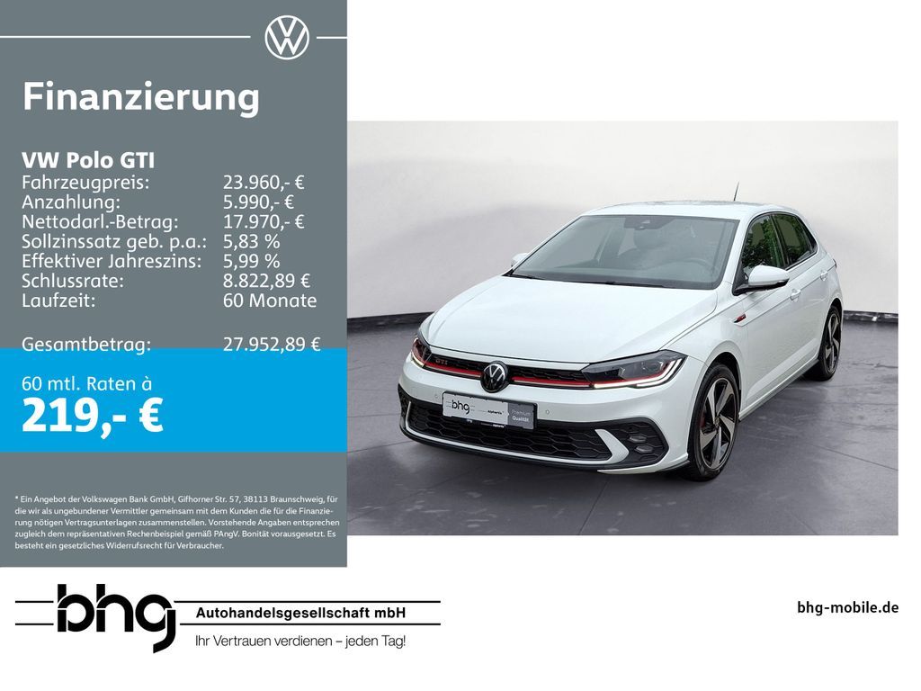 Volkswagen Polo GTI 2.0 TSI DSG Leasing