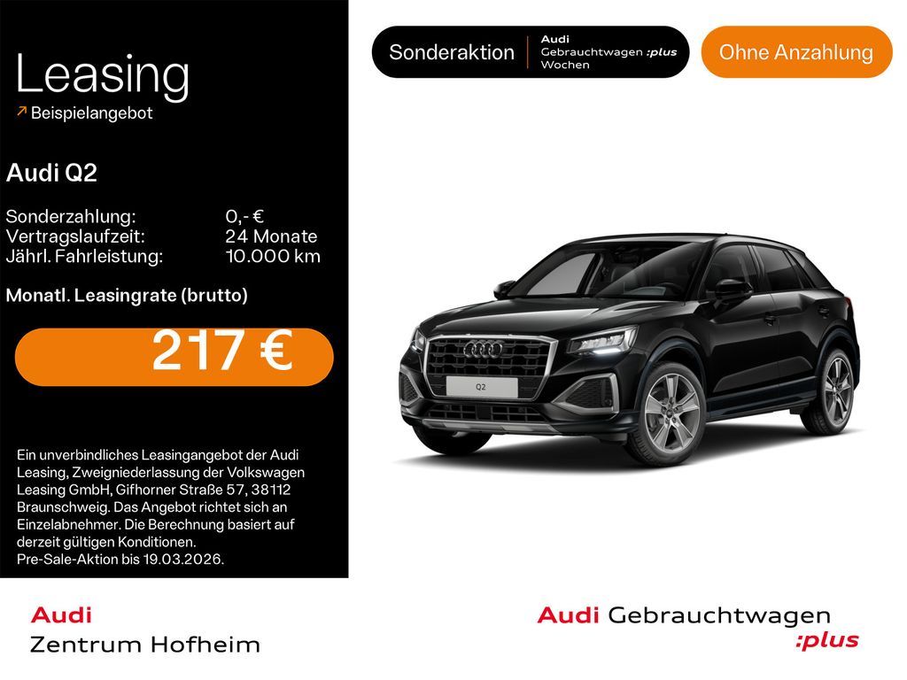 Audi Q2 30 TFSI Advanced*Standh*LED*Virtual*Navi+*ACC Leasing